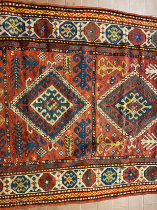 Caucasian rug. Chajili maybe.
Size 110x265 cm.
For more pics or informations ask: gmpdor@protonmail.com; Whatsapp or Signal +393892864446.
I live in Florence, Italy.
Instagram @soulweft; eBay.it woso16.          