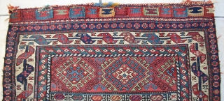 Antique Shahsavan Khordjin, 1st half 19th c.
Size: .74m.x,64m / 2'2" x 2'5"
Condition Excellent, almost no wear, no repair at all!
Great colors with NO SYNTHETIC dyes! It has an excellent tight weave, but  ...