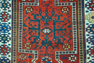 
Antique Bergama Double Keyhole Village Rug. First Half 19th c. . Size; 5'2" x 4' "This is an interesting antique Bergama with dbl keyhole pattern. i have been contemplating the connection, (if  ...