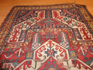   Antique  caucasien  Kasim  Ushak  Kasak  rug  19  th. century
 
  131 X 224 cm.  , Superb  natural  colours ,  ...