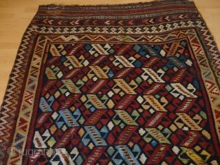 
   Superb and  rare  fine antique Waramin  Kelim  

   19 th. century  155 X 238  cm. A part a  few small

  ...