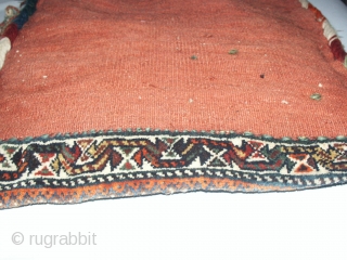   Outstanding and superb antique  Luri / Qashgaii Saddlebag
   60 X 65 cm. ,wonderful excellent  quality wool,extraordinary natural
  dyes , perfkt  condition .   