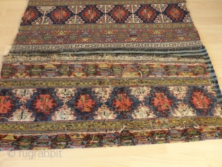 Unique  magnificent  antique  Shasawan double  Mafrash 114 X 153  cm.
Signt  Saheb  Mousharaf  , dated  1254  /  1836  Fantastic  colours  ...