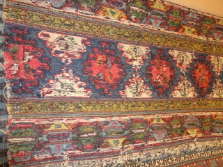 Unique  magnificent  antique  Shasawan double  Mafrash 114 X 153  cm.
Signt  Saheb  Mousharaf  , dated  1254  /  1836  Fantastic  colours  ...