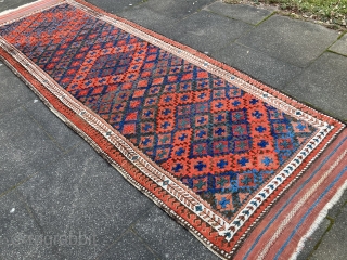 Antique Baluch Runner | 252cm x 93cm | overall good condition with small wear areas                  