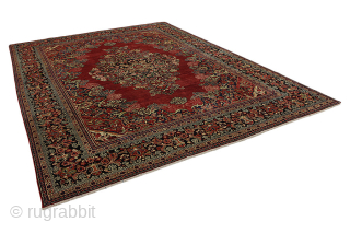 Sultanabad - Antique Persian Carpet

Size: 428x318 cm
Thickness: Medium (5-10mm)
Oldness: 80-100 (Antique)
Pile - Warp: Wool on Cotton
Node Density: about 120,000 knots per m²

mail:carpetu2@gmail.com           