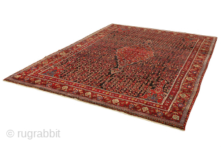 Bijar - Kurdi - Antique Persian Carpet

Size: 350x250 cm
Thickness: Medium (5-10mm)
Oldness: 80-100 (Antique)
Pile - Warp: Wool on Cotton
Node Density: about 160,000 knots per m²
email:info@carpetu2.com         