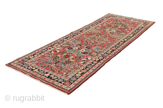 Jozan - Antique Persian Carpet 287x107

Size: 287x107 cm
Thickness: Medium (5-10mm)
Oldness: 80-100 (Antique)
Pile - Warp: Wool on Cotton
Node Density: about 90,000 knots per m²
email:info@carpetu2.com          