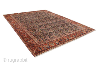 Jozan - old Persian Carpet 372x277

Size: 372x277 cm
Thickness: Medium (5-10mm)
Oldness: 80-100 (Antique)
Pile - Warp: Wool on Cotton
Node Density: about 220,000 knots per m²
email: carpetu2@gmail.com
         