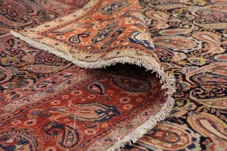 Jozan - old Persian Carpet 372x277

Size: 372x277 cm
Thickness: Medium (5-10mm)
Oldness: 80-100 (Antique)
Pile - Warp: Wool on Cotton
Node Density: about 220,000 knots per m²
email: carpetu2@gmail.com
         