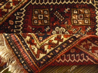 Qashqai -  Gaschgai - Bagface - around 1910-1920 - soft wool - one spot with restoration and one hole             