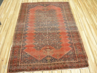 Farahan Fragment + around 1890 + worn condition + cleanly + 
size: ca.205 x 135 cm + still elegant + socalled gentlemen's carpet          