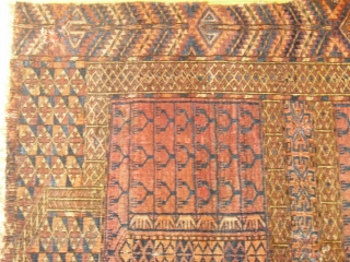 Tekke Engsi Fragment + last qu 19th century + washed + velvety feeling                    