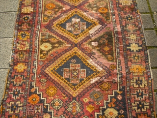 Anatolian Yuruk /Yürük Runner - 1900-1920  - lot of restorations - Village Rug -/ Size: 235cm x 115cm// shipping worldwide possible, please ask for shippingfees       