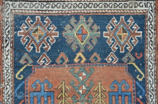 Antique Caucasian Chaili 19th.c. 265 x 106 cm. The carpet needs restoring, several small damages including two holes.               