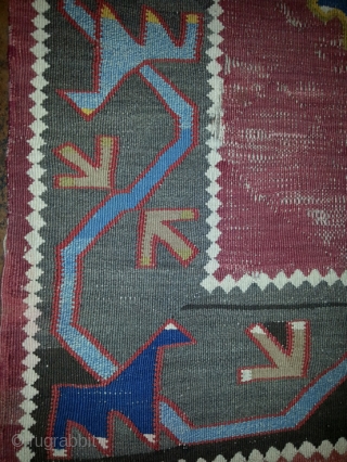 Early Avar Kilim, seize: 158 x 308 cm                         