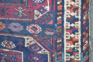 East Anatolian Carpet, probably Malatya, 195 x 102, beautiful Z and S minor borders with great colors.                