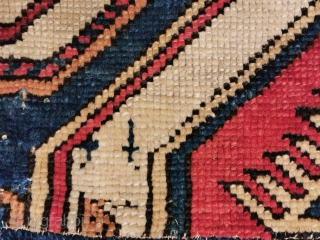 Caucasian carpet fragment, ca. 1800? 55 x 77 cm                        