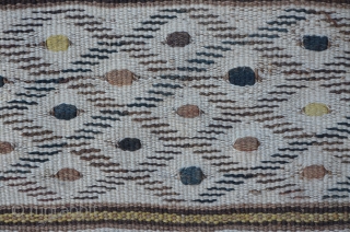 Central Asia "Kashgari" flatweave, probably from Kirgistan, 410 x 147 cm                      