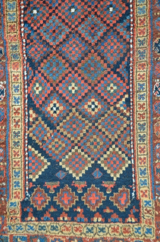 Kurdish ( Persian) Carpet with stunning field composition, 231 x 116 cm                     