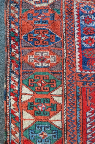 East Anatolian Yuruk, 19th, great colors...lots of different greens, aubergine.
203 x 134 cm. 
                   