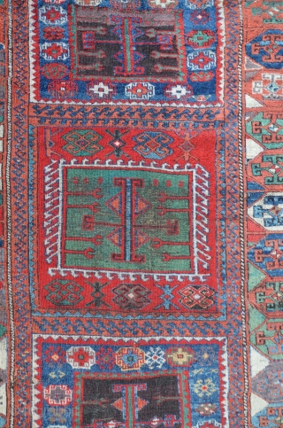 East Anatolian Yuruk, 19th, great colors...lots of different greens, aubergine.
203 x 134 cm. 
                   