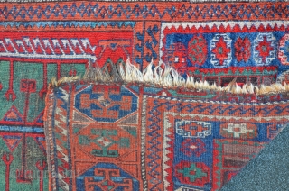 East Anatolian Yuruk, 19th, great colors...lots of different greens, aubergine.
203 x 134 cm. 
                   