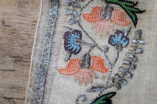 Antique Ottoman Turkish / Armenian Peshkir Yaglik embroidery towel 31 x 17 inches                    