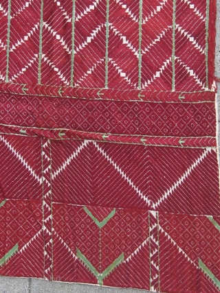 Antique XIXth C. Phulkari Thirma Bagh. Pristine condition.                         