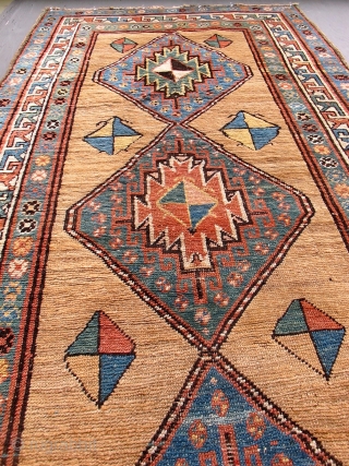 antique caucasian rug runner                             