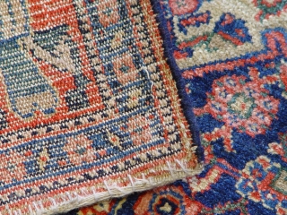 Fine Senneh rug 4'6" x 6'6" , circa 1800 , wool on cotton , no wears, very good condition.              