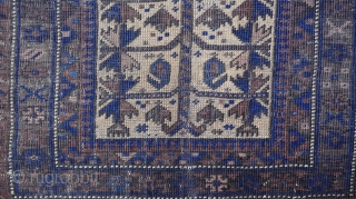 Baluch Prayer Rug circa 1880s , size 2'10" x 4'4" (86 x 132 cm.)                   