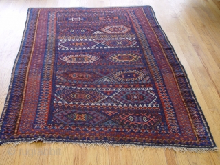 Antique Kurdish rug, size 4' X 5'8"                          