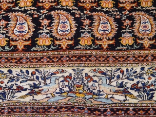 Antique Persian Farahan, 4'7" X 6'2" ft. (140 x 188 cm) Amazing colors, wonderful origin condition,no repairs, ends and sides are original and in mint condition, super tightly woven.    