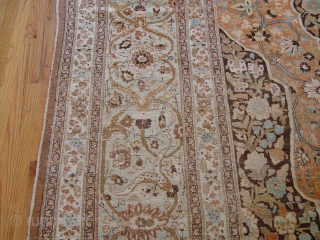 Antique Haj-Jalili Tabriz Large Rug, size (13' x 17'ft.)(397 x 519cm) circa 19th Century, professionally hand washed, wonderful condition , minor area of lower pile or wears.      
