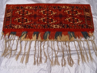 Antique Turkoman Tekke Torba, size is: (1'6" x 3'8"ft) or (51 x 112 cm)                   
