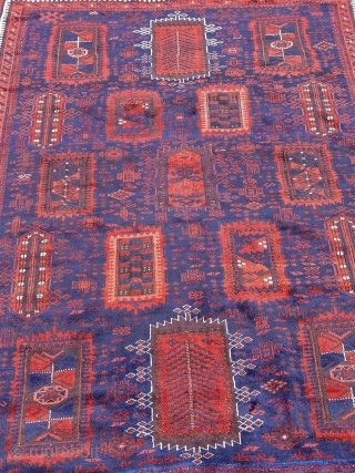 Antique Yaqub Khani Baluch Main Carpet, mid 19th Century, size is (5'10" x 9'2" ft.)amazing wool-colors-motives & design also amazingly it is great original condition, no repair/no restoration, professionally hand washed, ends  ...