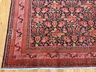 Antique Persian Malayer Large rug, size is 8' x 16' (244 x 487 cm.)                   