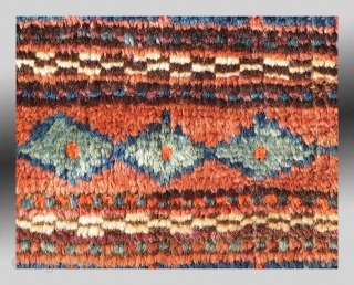 Baluch "Pushti" (Bag Face), W. Afghanistan, 19th Century, approx 1'7" x 2'10"

An extremely unusual example of a functional type of weaving, a type that is only found in Afghanistan among the so-called  ...