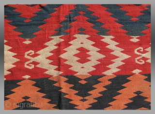 Uzbek Flat Weave, Central Asia, circa 1900, approx 4' x 5'                      