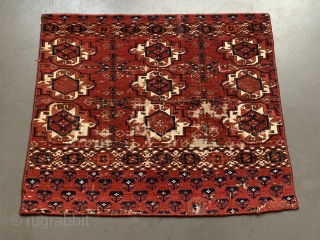 beautiful, rare and early, saryk chuval, ex-loges, 94 x 80 cm, turkmen.                     