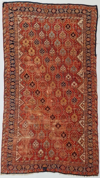 Antique Rare Qashqai Rug - Late 19th Century 
244x134cm - For sale as is. 

                  