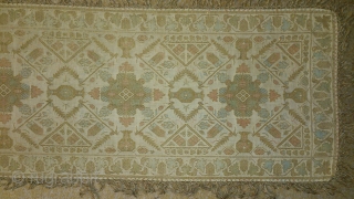 Antique Textile Greece, no: 156, size: 145*39cm, silk and metal on linen.                     