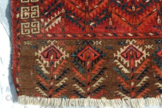 Tekke Egnsi 19th century (cut & reduced) size is 133 x 121 cm.                    