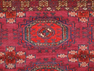 Tekke chuwal Late 19th century sides are missing, size is 122 x 74 cm                   