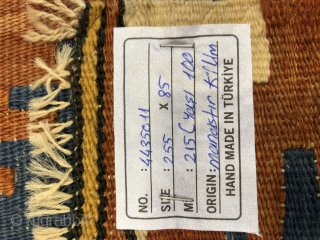 The monastery rug is 100 years old solid in the article on the runner size label                 