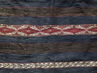  19.centry Anatolian Flatwoven Grain bag with nice natural colors and original Kilim backing,good condition age and design.E.mail for more info and pics. pls         