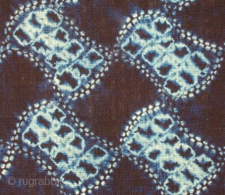 ‘bundou- tsunagi’ shibori cloth , Japan, Meiji (c.1880), 139x33cm. The common English translation of the Japanese word shibori is "tie-dye"; however, a more accurate translation is "shaped-resist dyeing," which describes the inherent  ...