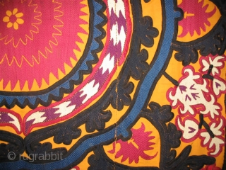 We want to offer wonderful Uzbek antique suzani from Djizakh region near Samarkand, early of 20th century.
Djizakh Suzani is very unique by own rich pattern. In the embroidery you can find the  ...