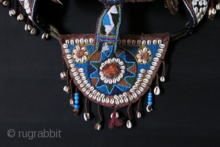 Sothwest of Persia- glass beaded Camel headwear. 19th cent.                        